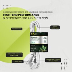 EXT.CORD-16/2- WHITE 15 FT - Image 3