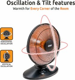 HEATER-RADIANT 14" OSCILLATIN - Image 4