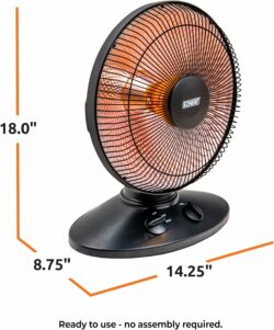 HEATER-RADIANT 14" OSCILLATIN - Image 3