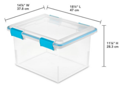 STORAGE-LATCH-CLEARw/GASKET- 32 QT - Image 2
