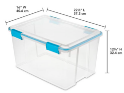 STORAGE-LATCH-CLEARw/GASKET- 54 QT - Image 2