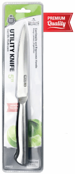 KNIFE-FULL HD STAINLESS HANDLE 5" UTILITY