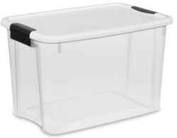 STORAGE-w-BLACK LATCH TOP- 30 QT - Image 1