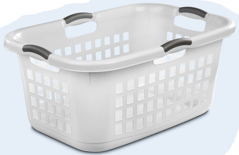 LAUNDRY BASKET2 BUSHEL ULTRA WHITE Lee Distributors