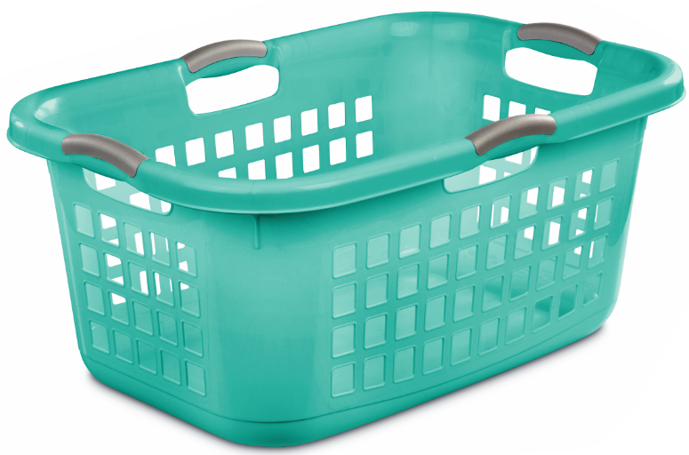 LAUNDRY BASKET2 BUSHEL ULTRA AQUA Lee Distributors