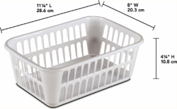 BASKET-11x7.5x4.25"-WHITE - Image 2
