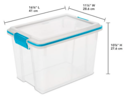 STORAGE-LATCH-CLEARw/GASKET- 20 QT - Image 2