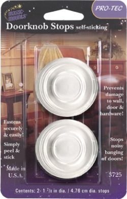 MAGIC MOUNT-DOOR KNOB STOPS- CLEAR