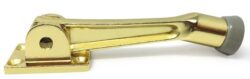 DOOR STOP-FLIP DOWN 5"-BRASS- HEAVY DUTY - Image 3