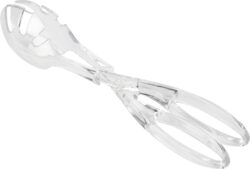 TONGS SALAD 10.75" CLEAR PLASTIC - Image 3