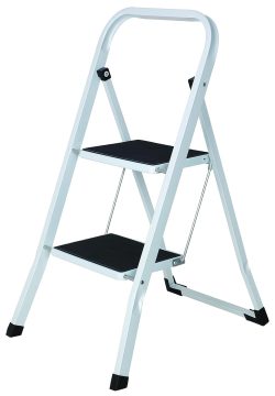 STEP STOOL-2 STP-BAR-RB TRED-WHT/BK