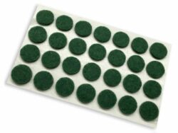 FELT GARD PADS-LT. 3/8" GREEN DOTS - Image 2