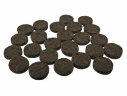 FELT GARD PADS-MED.ROUND BROWN #2 - 1/2" - Image 3