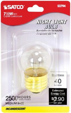 NIGHT LIGHT BULB 7-1/2 CD/1 CLEAR - Image 1