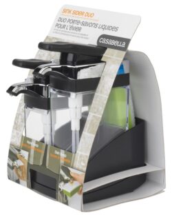 SINK SIDER DUO w/SPONGE HOLDER BLACK/CHROME - Image 5