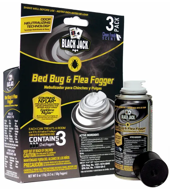 BLACK JACK BED BUG/FLEA FOGGER 2oz 3pk Lee Distributors