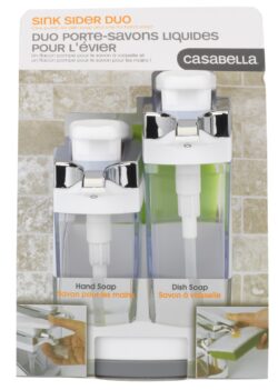 SINK SIDER DUO w/SPONGE HOLDER WHITE/CHROME - Image 3