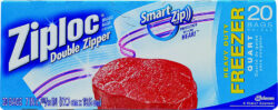 ZIPLOC FREEZER BAG QUART 19 ct    ( # 01366  24ct  ) - Image 1
