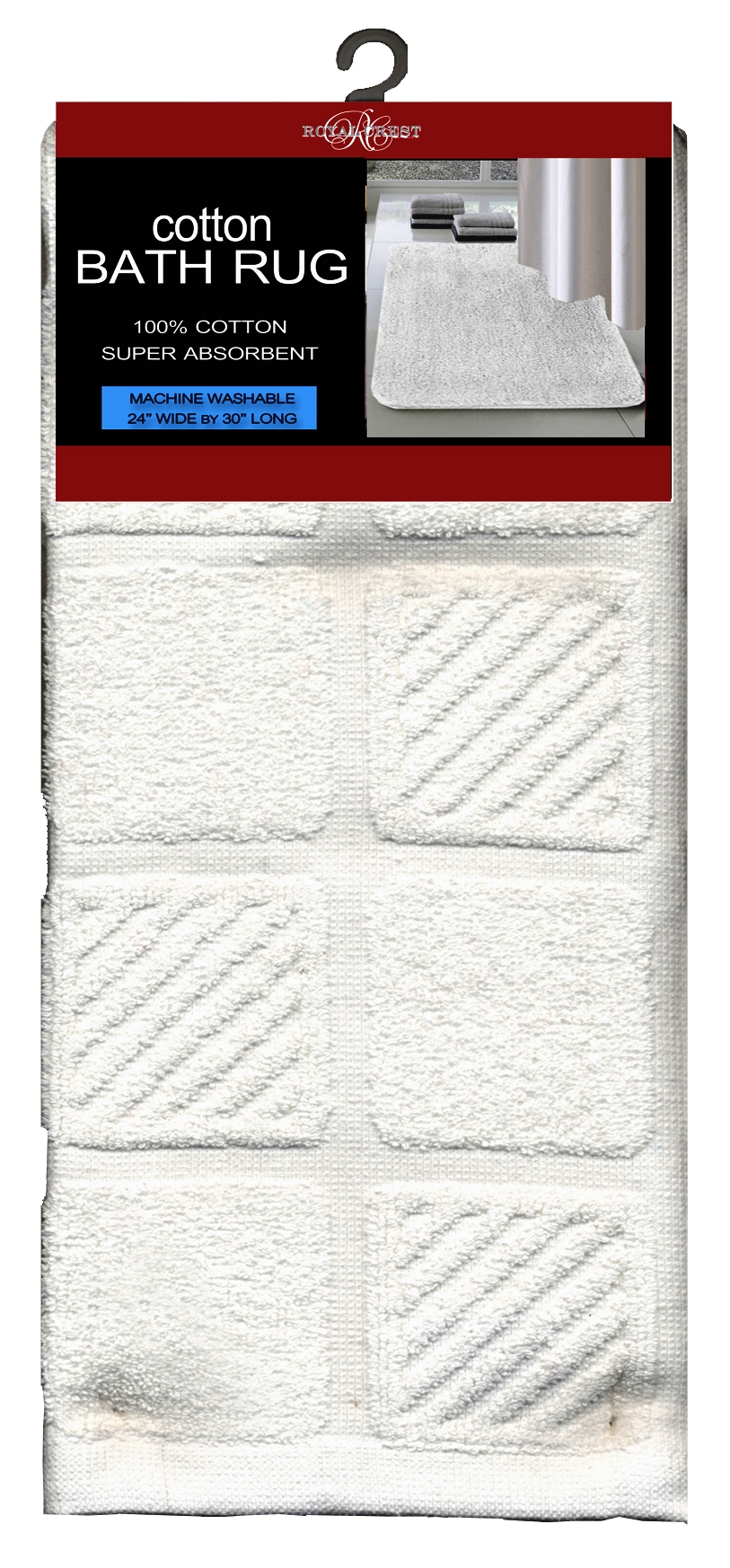 COTTON BATH RUG 24 x 30 WHITE Lee Distributors