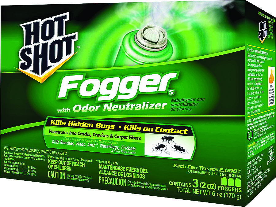 HOT SHOT FOGGER 3pk 2 oz W/ ODOR NEUTRALIZER Lee Distributors