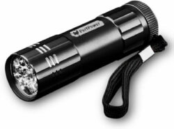 FLASHLIGHT-9-COB INCLUDES-3/AA  BLACK