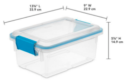 STORAGE-LATCH-CLEARw/GASKET- 7.5 QT - Image 2