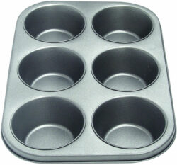 NON STICK-MUFFIN PAN- 6 JUMBO CUPS