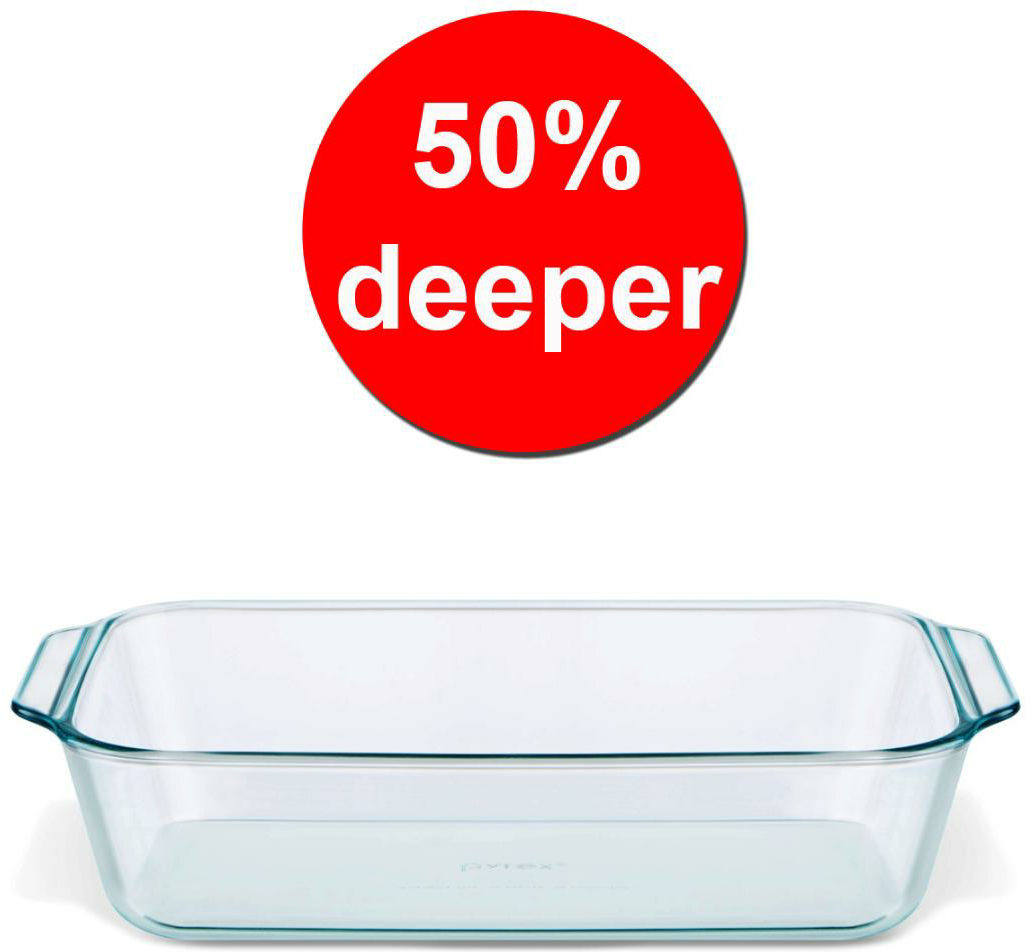 PYREX-DEEP-RECT-OPEN BAKE DISH QT – 7″x 11″ Lee Distributors