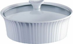 FRENCH WT.COV. ROUND CASSEROLE 2.5 QT