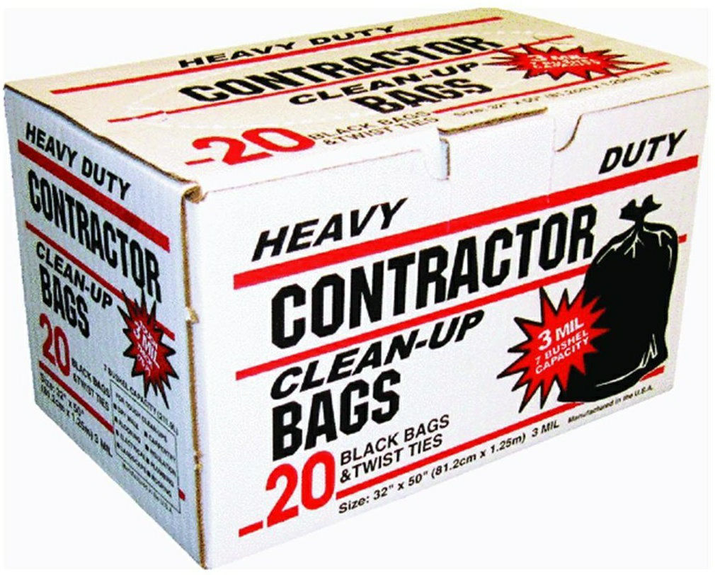 CONTRACTOR BAG 20pk BOX 42 GAL 3 mil 32 x 50″ Lee Distributors