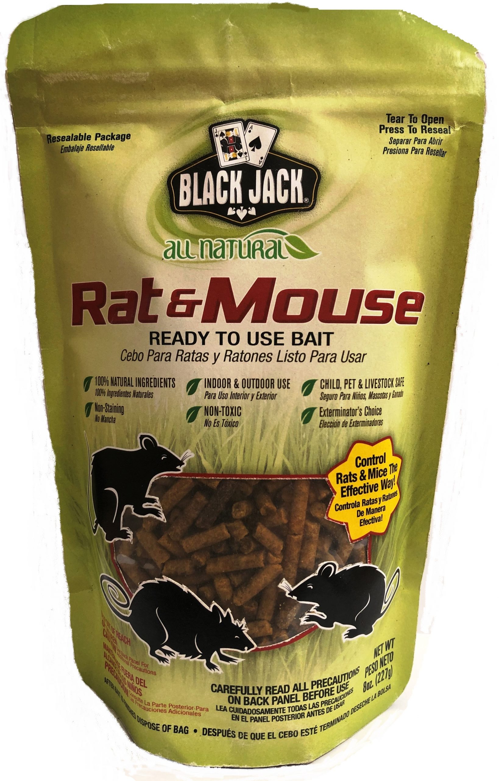 BLACK JACK RAT & MOUSE PELLETS 8 oz Lee Distributors