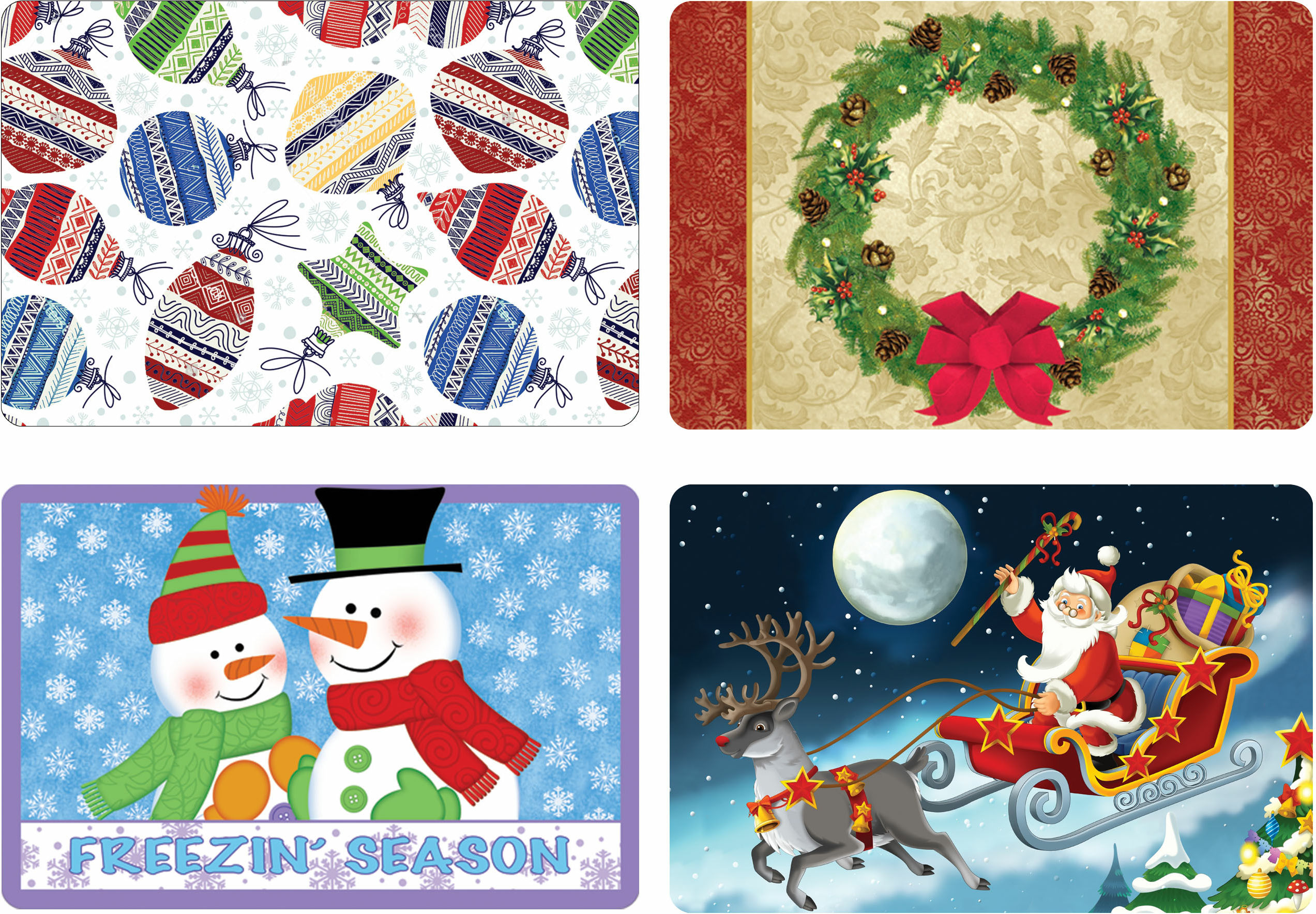 XMAS PLACEMATSFOAM, ASSORTED Lee Distributors