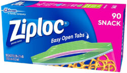 ZIPLOC-SNACK BAG - 90ct + 18ct ( # 01359 )