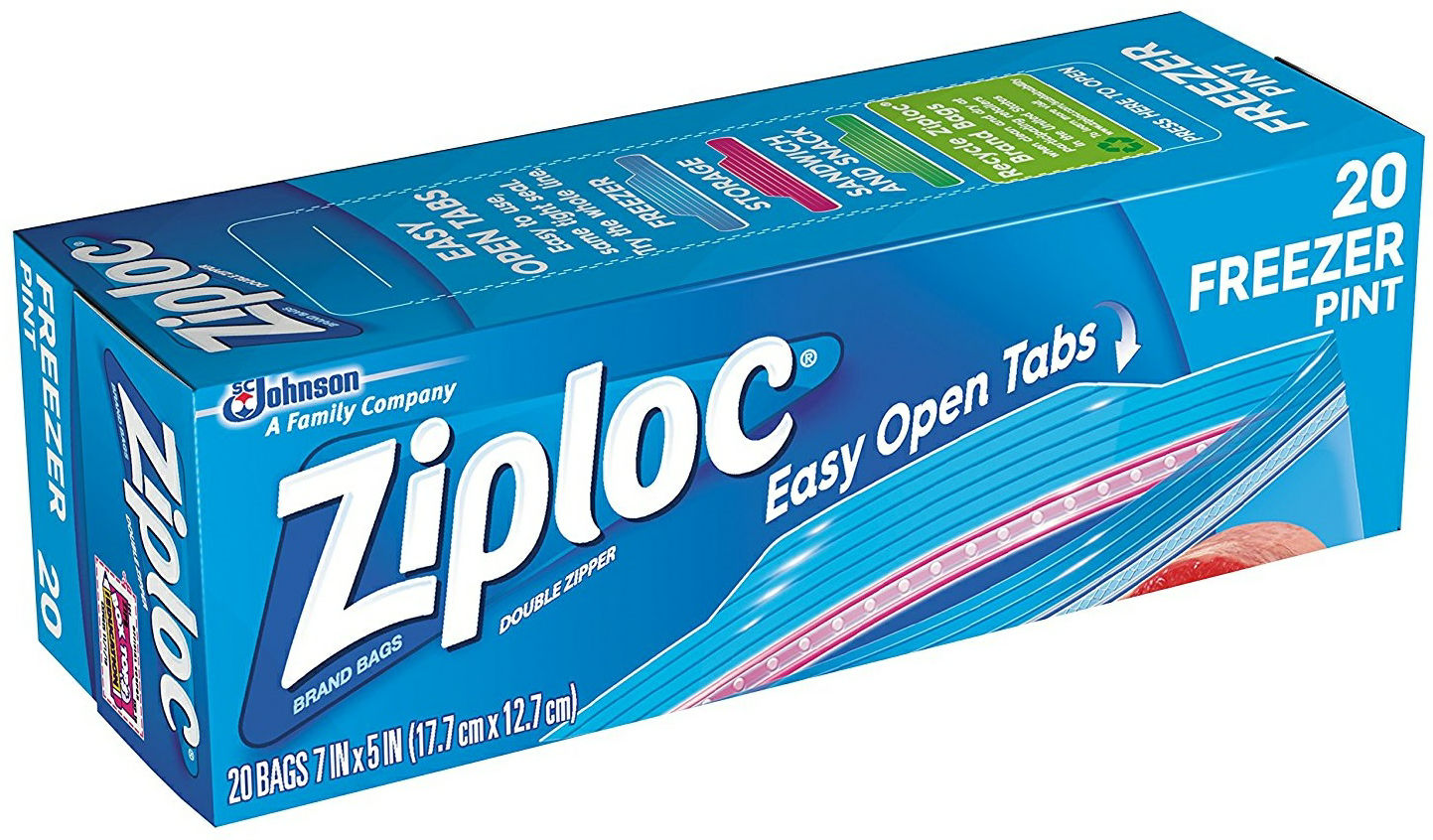 ZIPLOC FREEZER BAG PINT 20 ct Lee Distributors