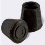 LEG TIP-RUBBERS-BLACK #9 - 1-1/2"