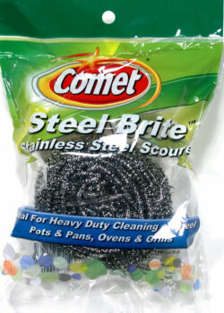 SCRUBBER- STEEL , JUMBO 1ct -"COMET