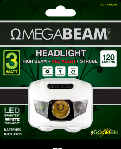 FLASHLITE-w-MEGA LED HEAD LAMP  WHITE