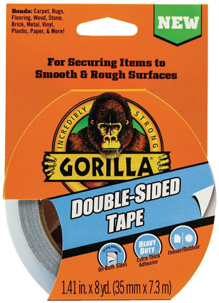 GORILLADUCT TAPE DBLE SIDED 8yd INDOOR/OUTDOOR Lee Distributors