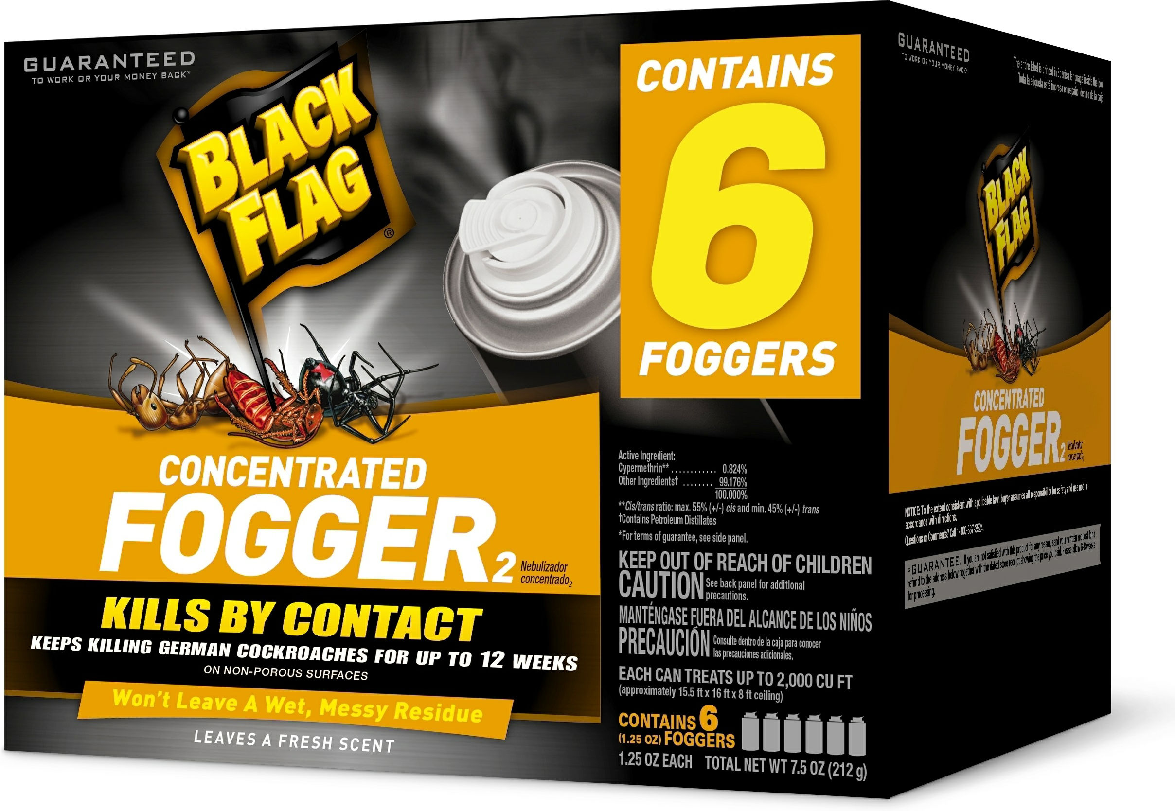 BLACK FLAG FOGGER 6pk 1.25 oz CONCENTRATED Lee Distributors
