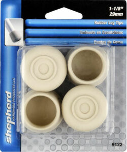 LEG TIP-RUBBERS-WHITE #7 - 1-1/8"