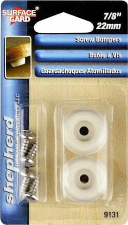 BUMPER-SCREW ON-7/8" WHITE - Image 1