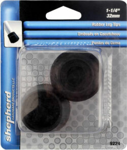 LEG TIP-RUBBERS-BLACK #8 - 1-1/4"