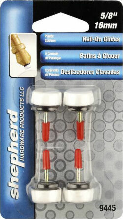 GLIDE/NAIL-ON/PLAST-w-CUSHION #1 - 5/8"