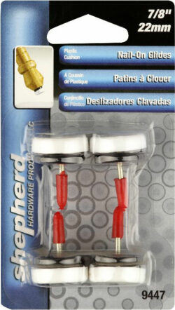 GLIDE/NAIL-ON/PLAST-w-CUSHION #3 - 7/8"