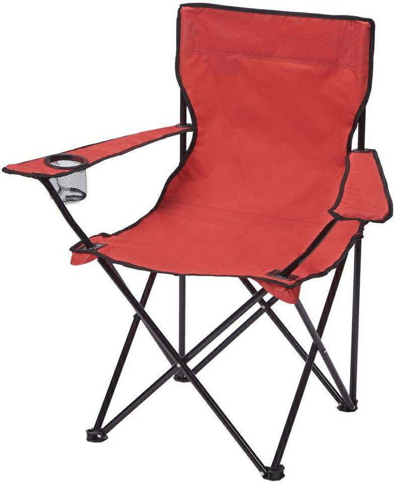 CAMPING CHAIR COLLAPSIBLE RED 20 x20 x33