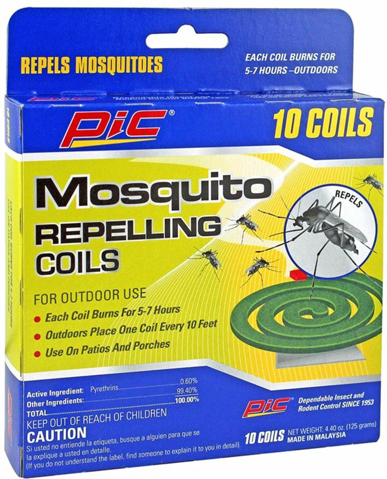 PICMOSQUITO REPELLING COILS 10pk PYRETHRUM (GREEN COIL) Lee