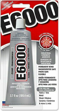 E6000 Clear Adhesive With Precision Tips-1oz - 076818310204