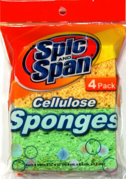 SPONGE -CELLULOSE-4pk " SPIC-N-SPAN " BRAND