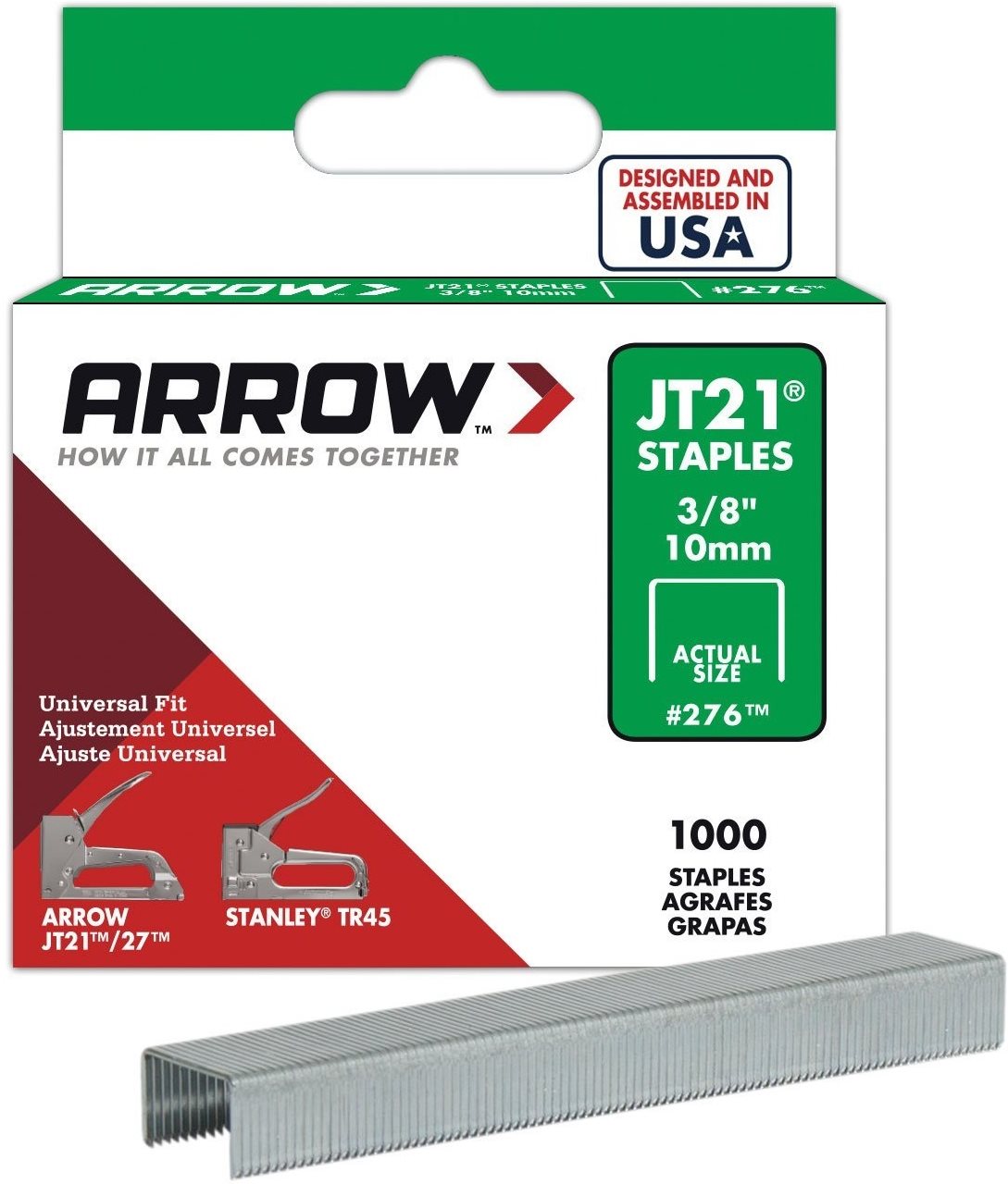 ARROW STAPLES JT211000 ct 3/8″ 276 Lee Distributors