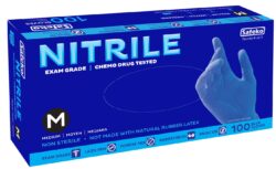 DISPOS.GLOVE- NITRILE 100ct MEDIUM - BLUE